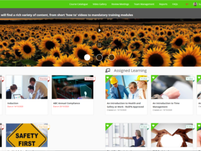 Screenshot of Traineasy LMS-X