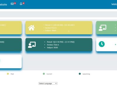 Screenshot of EduBlooms School ERP