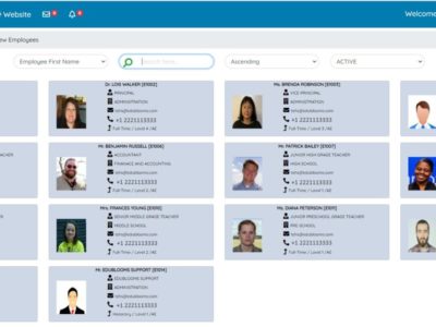 Screenshot of EduBlooms School ERP