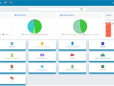 Screenshot of EduBlooms School ERP