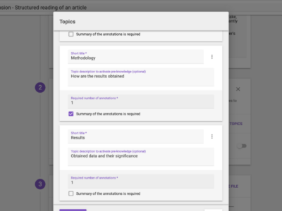 Screenshot of Comprehension by FeedbackFruits