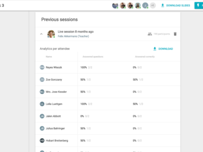 Screenshot of Interactive Presentation by FeedbackFruits