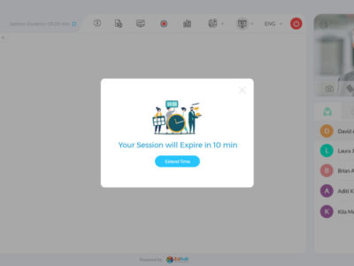 Screenshot of Virtual Classroom