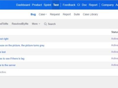 Screenshot of ZenTao