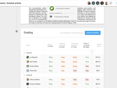 Screenshot of Interactive Document by FeedbackFruits
