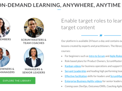 Screenshot of AgileVideos