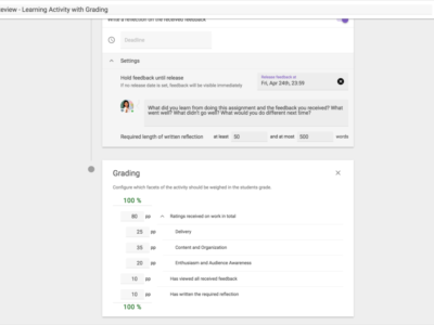 Screenshot of Skill Review by FeedbackFruits