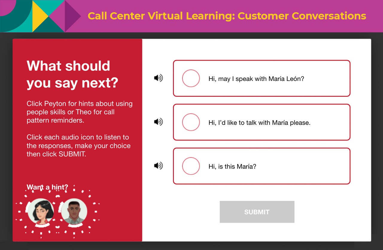 call center virtual learning