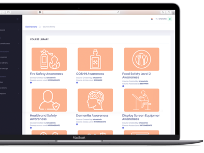 Screenshot of Flexebee Learning Management System