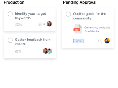 Screenshot of ProofHub