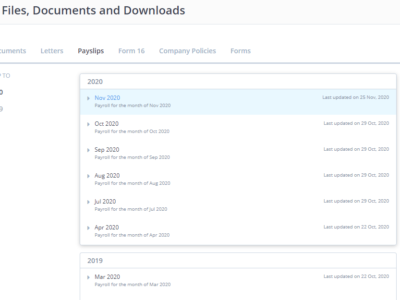 Screenshot of greytHR