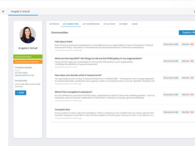 Screenshot of MapleLMS