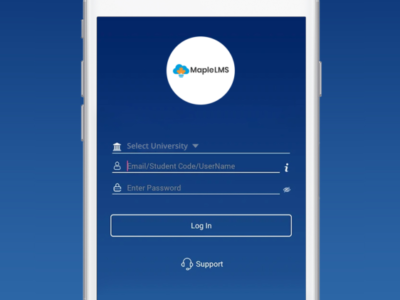 Screenshot of MapleLMS