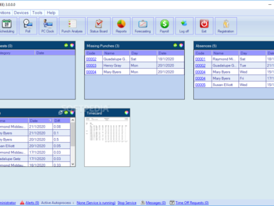 Screenshot of AMGtime