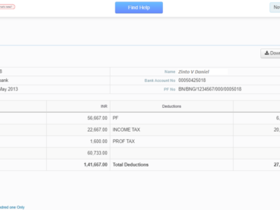 Screenshot of greytHR
