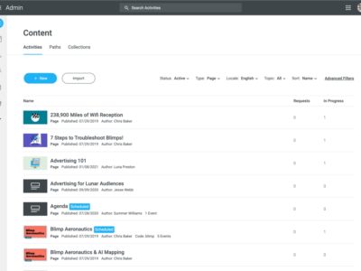 Screenshot of Intellum Platform
