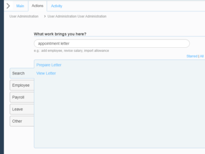 Screenshot of greytHR