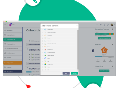 Screenshot of Pluto LMS