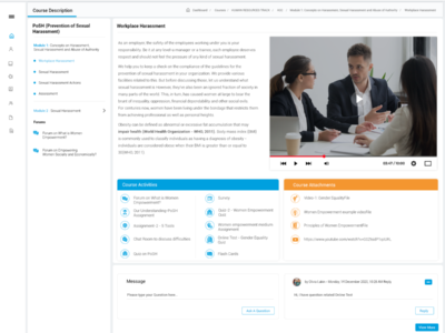 Screenshot of MapleLMS