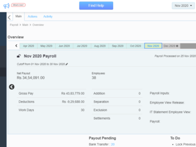 Screenshot of greytHR