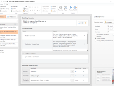 Screenshot of iSpring QuizMaker