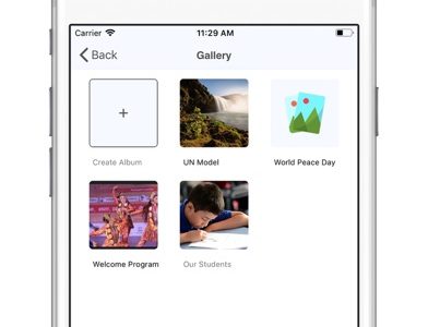 Screenshot of Veda School Management System