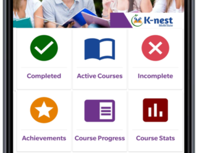 Screenshot of K-nest LMS