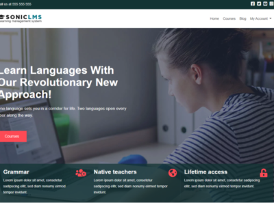 Screenshot of SonicLMS