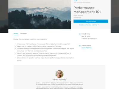 Screenshot of Continu