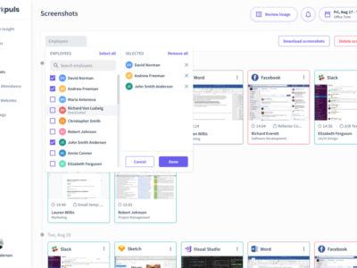 Screenshot of Workpuls