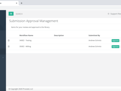 Screenshot of Proceed.app