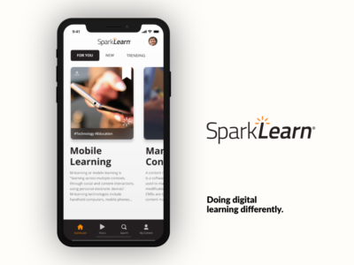 Screenshot of SparkLearn®