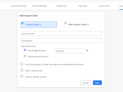 Screenshot of FreshLMS