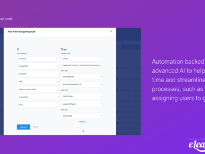 Screenshot of eLeaP LMS