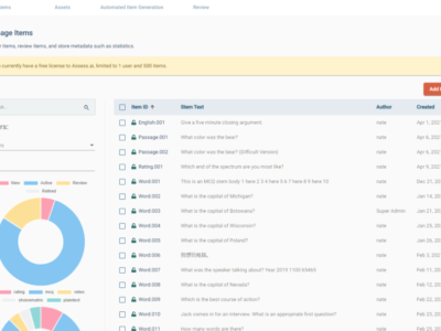 Screenshot of Assess.ai