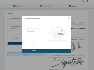 Screenshot of Zaamna LMS