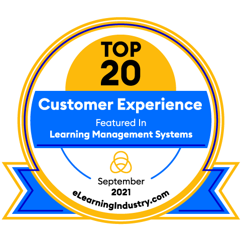 The Best Learning Management Systems based on Customer Experience Badge 2021