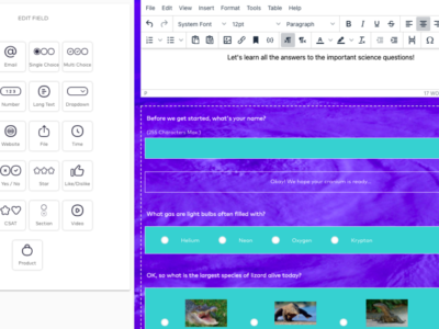 Screenshot of Formaloo