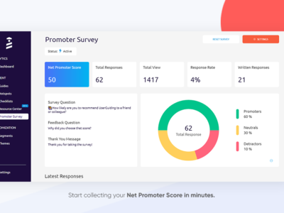 Screenshot of UserGuiding