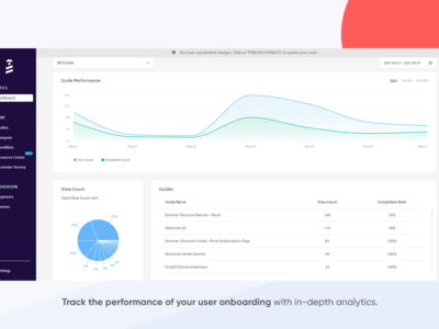 Screenshot of UserGuiding