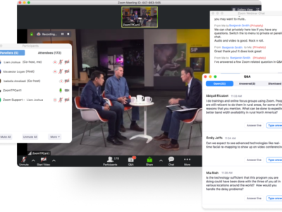 Screenshot of Zoom Video Webinars