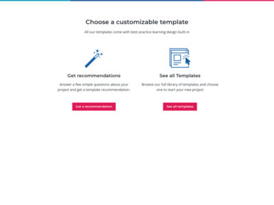 Screenshot of Elucidat