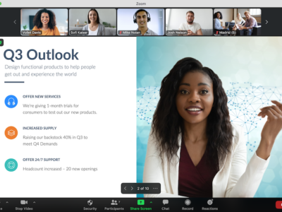 Screenshot of Zoom Meetings