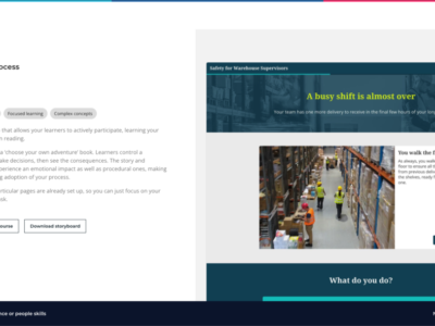 Screenshot of Elucidat
