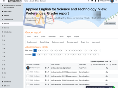 Screenshot of Teach-Points