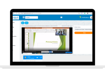 Screenshot of Lightbulb VLE