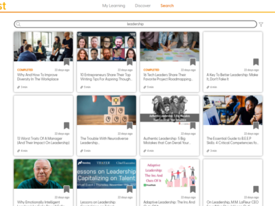 Screenshot of Thirst Learning Platform