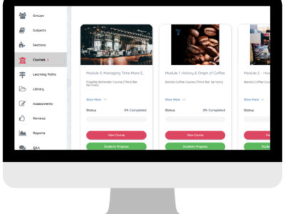 Screenshot of Lightbulb VLE