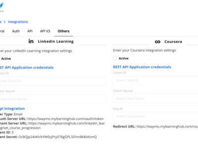 Screenshot of My Learning Hub
