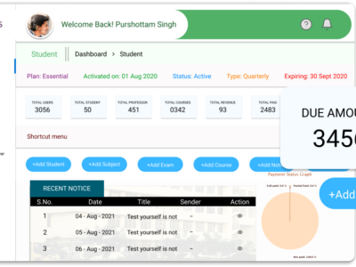 Screenshot of eCampus LMS